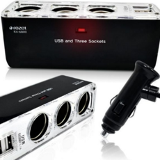 차량용 시거 잭 고속 멀티 충전기 자동차 시거 잭 포트 아답터 3구 전원 확장 제품 소켓