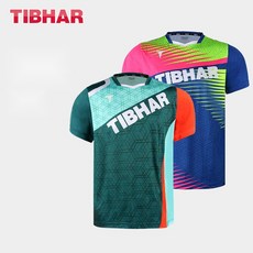 TIBHAR 티바 탁구복 팬텀 상의 하의 유니폼 세트 남여공용 반팔 티셔츠 반바지