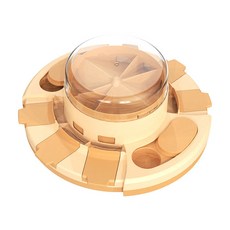 萌寵樂園 寵物用品 按壓漏食器 狗狗玩具 寵物玩具 貓狗玩具 發聲玩具, 莫蘭迪橙, 1個