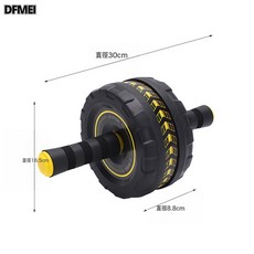 DFMEI 男女家用健身器材靜音女士初學者收腹瘦腰鍛鍊馬甲線腹肌輪健腹輪, 参考详情, 黑黃色