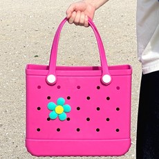 솔레비타 EVA 방수 젤리 목욕 수영가방 비치백, 핫핑크