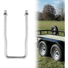 스키 보트 어선 또는 요트 트레일러용 트레일러 사이드 마운트 러그 아연 도금 장착용 VONLX 볼트 스페어 홀더 브라켓, 1 Piece