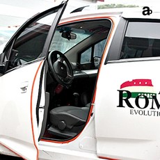 풍절음 고무 몰딩 자동차 도어 웨더스트립 캐스퍼 k8 쏘렌토, 오렌지