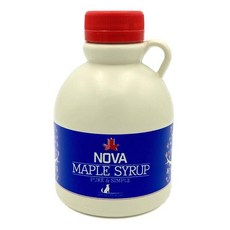 노바 메이플 시럽 - 순수 등급 A 다크 로버스트 메이플 시럽 (파인 Nova Maple Syrup - Pure Grade-A Dark Robust Maple Syrup (Pint, 16 Fl Oz (1팩), 1개