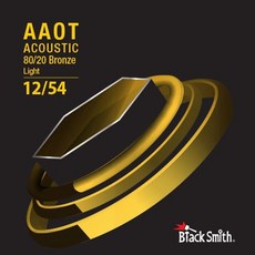 Black Smith 碳纖維 AAOT 厚包膜 黃銅 民謠 吉他弦 木吉他弦 (12/54) 防鏽 防手汗, 1個, AABR-1254