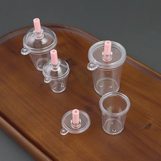 패션소품 투명컵 미니 키홀더, 02# 돔형 소 투명컵 (MI458)