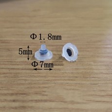 手指戒指型電子計數器專用矽膠按鍵 記數器零件, 1個, 計數器按鈕【50個】