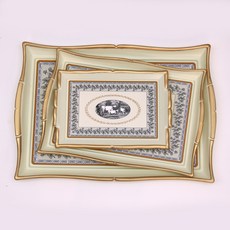 Roebenhoff 波浪方形托盤3件組, 乳牛, 1套