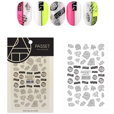 파셋 리얼아트스티커 154 영어레터링 씰링네일재료