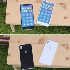 어린이 모형스마트폰 역할놀이 전화흉내 완성품교구 가정집 병설유치원, 화이트, 선택/화이트