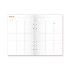 시스템다이어리 속지 32절 (B6) 연간+월간 만년 / 6공 다이어리 속지