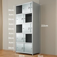 대형 스텐창고 옥상 스틸 시골 베란다 도구 수납장 공구 3단문 60x35x140, [5단 도어] 80x40x222