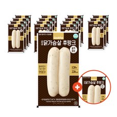 굽네 닭가슴살 후랑크 블랙페퍼 소시지, 120g, 16개