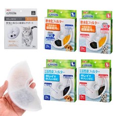 GEX 犬貓用水質濾棉, 1個, 【軟化水質濾棉】貓用 半圓形