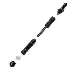 Workpro 워크프로 EDC 서바이벌 비상/호신용 파이어스틱 휘슬 쿠보탄, 1개, 블랙