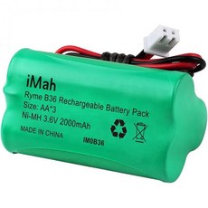장인 73904 손전등을 위한 iMah Rime B36 3셀 AA 3.6V 2000mAh 배터리 교체