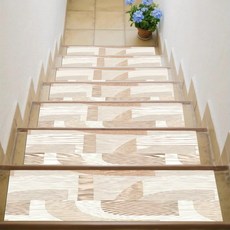 질감 프린트가 고무 미끄럼 방지 계단 트레드 스텝 카펫 계단용 엣지 매트 발코니, 1개, 2. 2