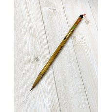 正大筆莊 精品蘭竹《精品大蘭竹 精品中蘭竹 精品小蘭竹》台灣製純手工 狼毫筆款 蘭竹筆 適用於行書 草書 國畫, 1個, 精品中蘭竹（此批筆桿可能不同但不影響使用