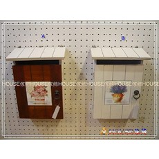 House傢飾 zakka鄉村風懷舊風洗白玫瑰薰衣草磁磚鑰匙盒 - 2款限量新款, 1個, A