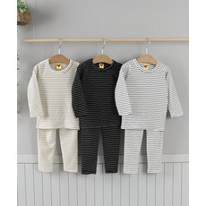 HEARTBABY 스트라이프 골지 실내복 세트
