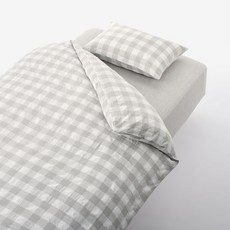무인양품 MUJI 재생 코튼 혼방 이불 커버 세트