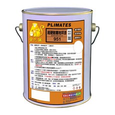 PLIMATES P-951 超硬耐磨地坪漆, 透明, 3kg, 1個