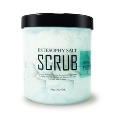 ESTESOPHY 鹽皂身體磨砂膏 薄荷, 1個, 1kg