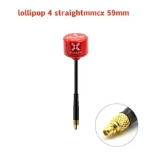 호환 Foxeer RC 레이싱 드론용 롤리팝 4 FPV 안테나 스터비 RHCP/LHCP SMA UFL 스트레이트 앵글 MMCX 5.8G, 19 RHCP MMCX Red 59mm, 한개옵션1