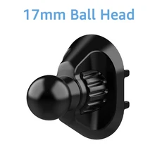차량용 에어컨 송풍구 휴대폰 핸드폰 거치대 액세서리 범용 17mm 볼 헤드 베이스 금속 후크 포함, 01 검정색