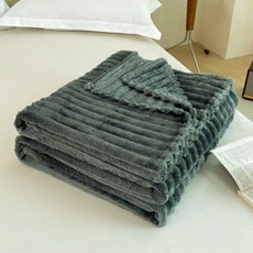 하루핏HARUFIT 밍크 극세사 담요 대형 150x200cm 그레이