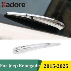 레니게이드 크롬 리어 윈도우 와이퍼 커버 트림 자동차 스타일링 외장, 기본, 1개