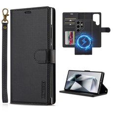 YINUO 캘럭시 s25/s26 울트라 분리형 가죽 핸드폰 카드 케이스 맥세이프 자석 핸드폰 케이스