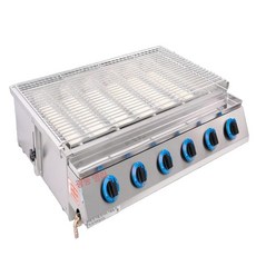 장어구이 그릴 업소용 생선 직화 식당 전문 야끼바 숯불 BBQ, 대형 8구 망간강판