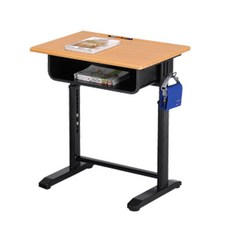 LOGIS 成長學習桌，升降桌，電腦桌，畫畫桌, 黑色(單桌)