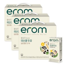 이롬 황성주 박사의 국산콩 두유 검은콩과 17곡 190ml/20팩, 3.8L, 3개