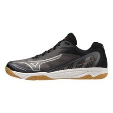 Mizuno 排球鞋 運動 訓練 輕量 膠底 止滑 耐磨 緩震 美津濃 黑銀 V1GA233001, 1個, 26.0 CM