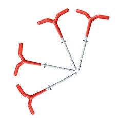 낚시 텐트 아이스 드릴 스테이크 캠핑 타프 페그 캐노피 앵커 어댑터 스노우 그라운드 네일 4 개, 01 As Shown