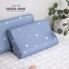 디자인엔 알러지케어 스타 아동메모리폼베개-블루, 블루:25x40, 색상