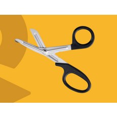 潛水安全剪刀 - 不鏽鋼圓頭設計，水肺潛水必備安全工具, 黑色