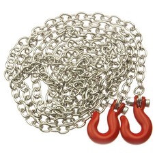 AXSPEED 알루미늄 합금 트레일러 견인 섀클 (Axial SCX10 1/10 RC 원격 제어 크롤러 자동차 업그레이드 부품 액세서리), 3564 Red, 1개