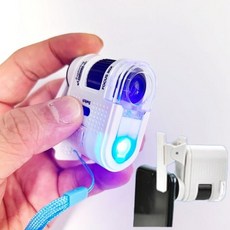 휴대용 미니 현미경 고배율 클립형 스마트폰 80 배율 현미경 관찰용 학습용 확대경 기구 놀이 발견