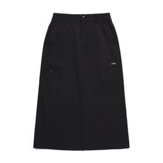 매장정품 내셔널지오그래픽 N251WSK020 여성 허리 밴딩 롱 스커트 CARBON BLACK