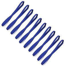 10Pcs 컬러 여성 남성 요가 머리띠 스포츠 미끄럼 방지 탄성 고무 헤어 액세서리, al Blue 10pcs
