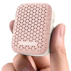 INSMY 웨어러블 블루투스 스피커 IP67 방수 클립온 휴대용 소형 개인 스피커/깨끗한 사운드/스테레오 페어/무선/ENC 내장 마이크/경량 골프 작업 수영장 선물 비자석, 핑크