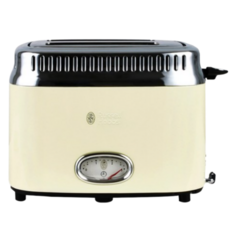 러셀홉스 레트로 스타일 전기토스터 RH-2168, RH-2168C(빈티지 크림)