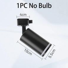 트랙 라이트 모던 천장 램프 스팟 스포트라이트 주방, 1개, 16. 1PC NO Bulb Black