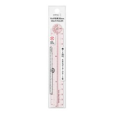 미도리 멀티 접이식 자 30cm, 1개, 핑크