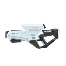 手自一體電動水槍 燈光 自吸 防水 DIY電子衝脈 高發水槍 兒童玩具, 1個, 高科技DIY【電動水槍-白色】,【可外接瓶-手自一體-燈光變化】, 白色