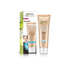 Garnier SkinCare 가르니에 스킨 액티브 비비크림 오일프리 페이스 모이스춰라이저 라이트/미디움 2oz(60mL), 1개, 60ml