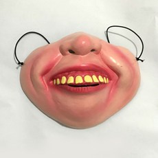 강아지 얼굴 마스크 애견용품, 큰 이빨, 1개, 1개입